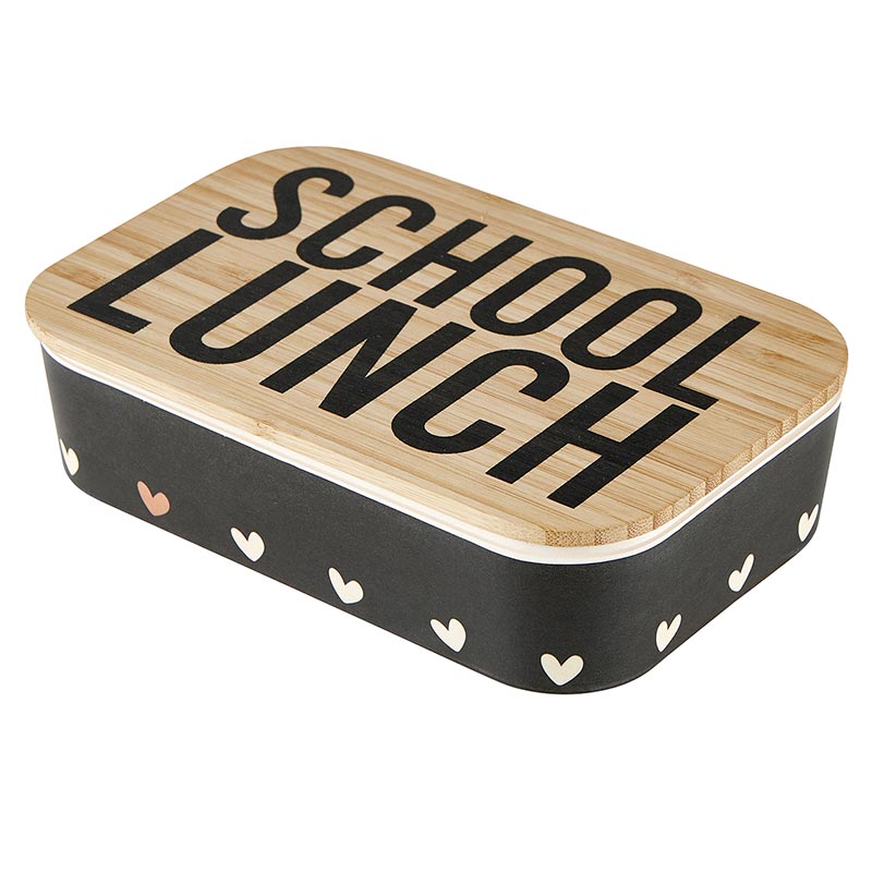 Double Decker Lunch Box with FSC® Bamboo Lid & Utensils