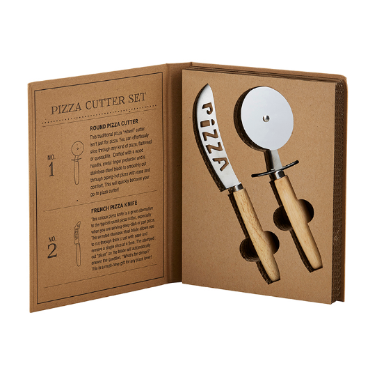 CARDBOARD PIZZA CUTTER SET