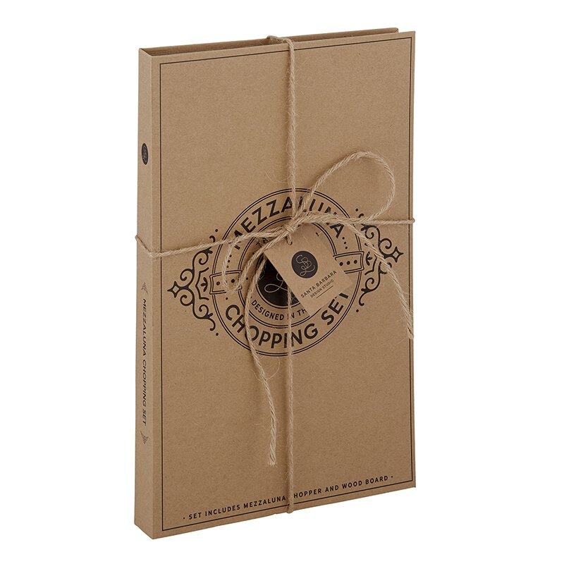 Cardboard Book Set - Mezzaluna Chopper