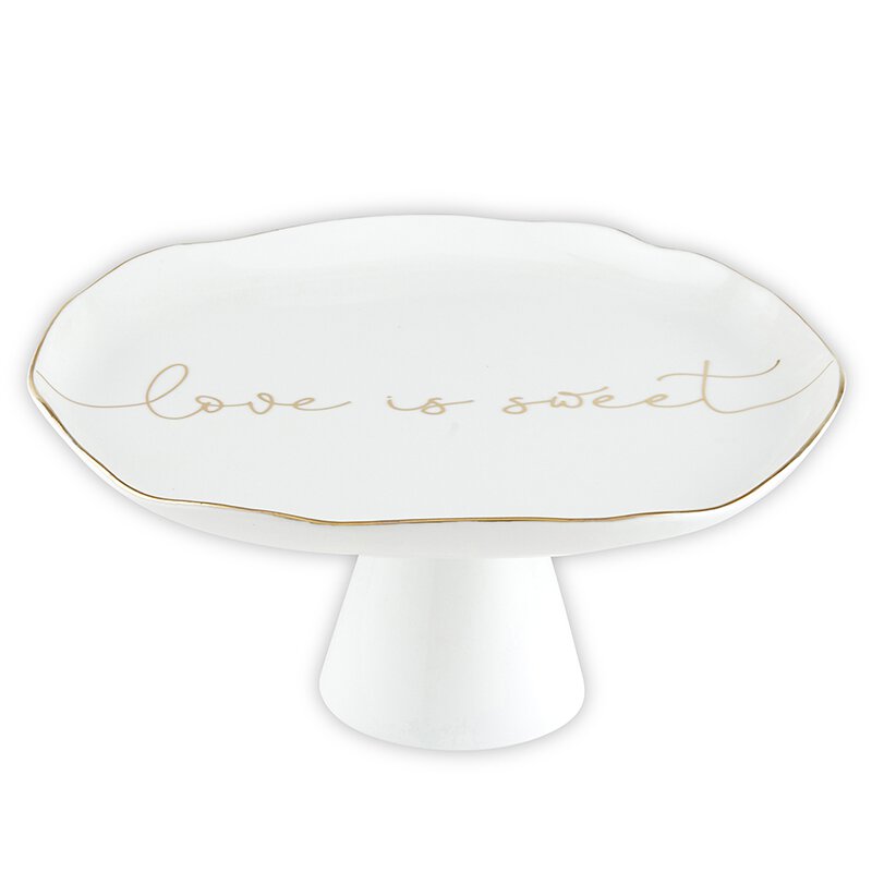 Ceramic Cake Stand - Love Is Sweet