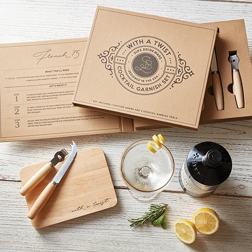 CARDBOARD BOARD BOOK SET - COCKTAIL GARNISH