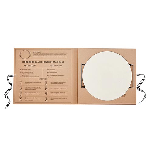 CARDBOARD BOOK SET - PIZZA STONE