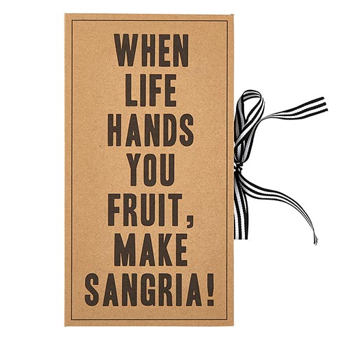 CARDBOARD BOOK SET - SANGRIA KIT