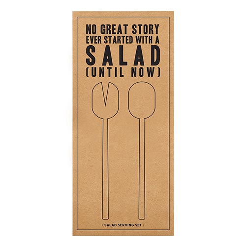 CARDBOARD BOOK SET - SALAD SERVING SET