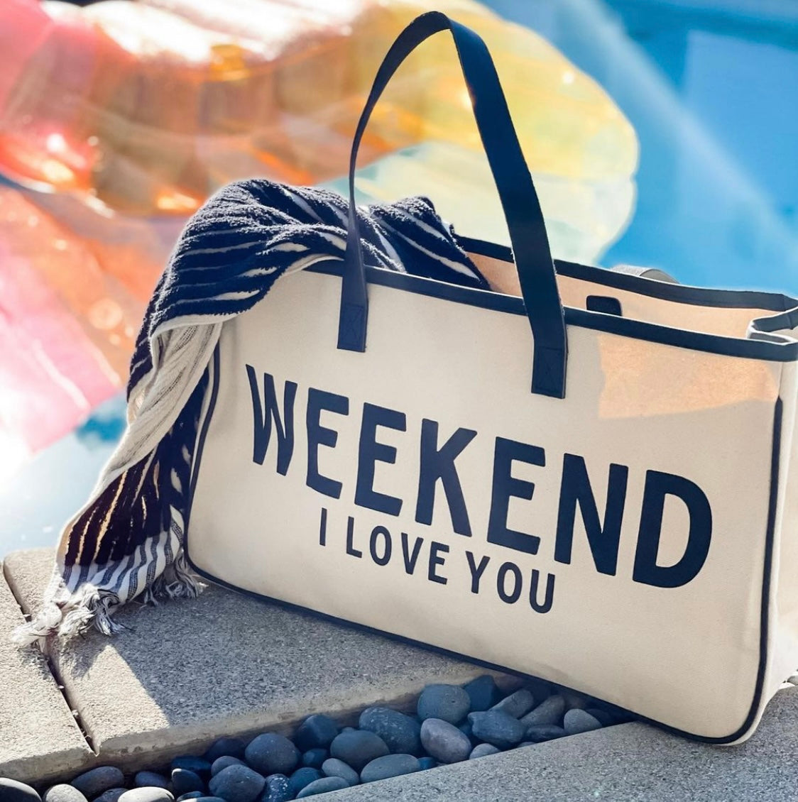 CANVAS TOTE - Weekend I Love You