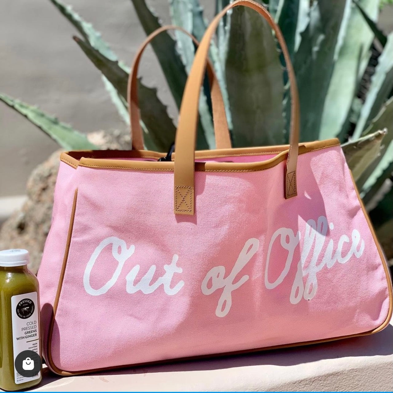 CANVAS TOTE - OUT OF OFFICE