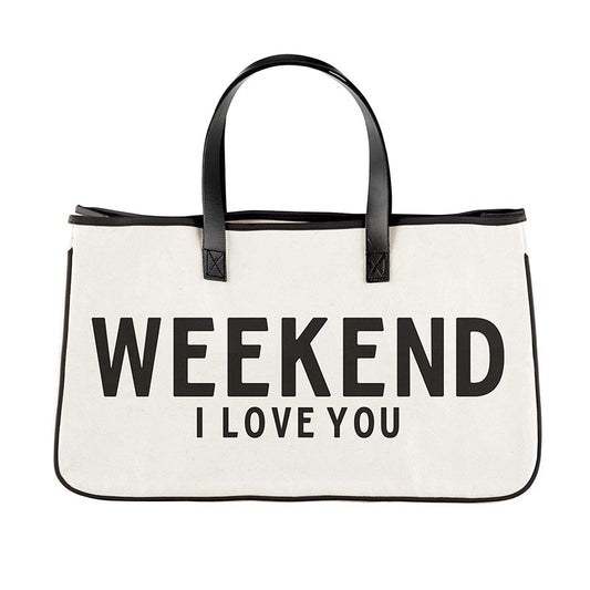 CANVAS TOTE - Weekend I Love You