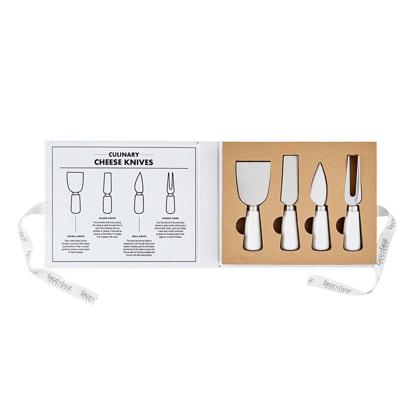 Say Cheese Ceramic Cheese Knives - Set of 4