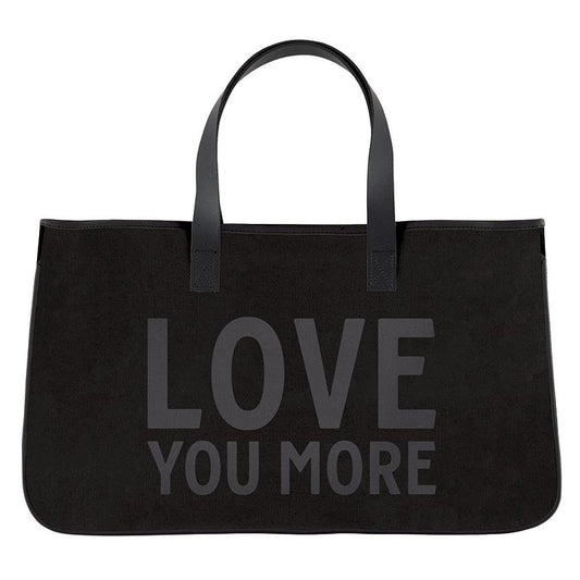 Black Canvas Tote - Love You More