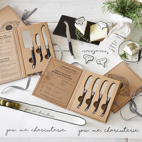 CARDBOARD BOOK SET - CHARCUTERIE SPREADERS